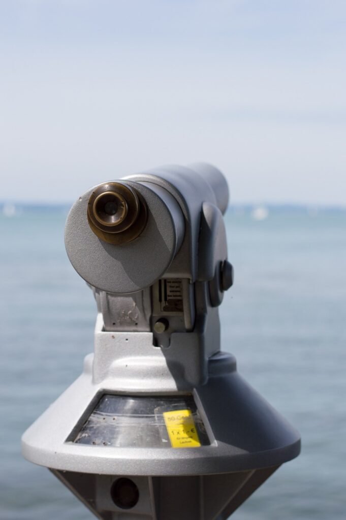 binoculars, outlook, telescope indicating the long term vision of mobile apps usage