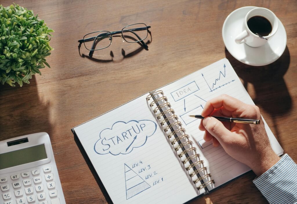 Graph showing potential high growth in startup investments with upward trend, symbolizing exponential returns.-home