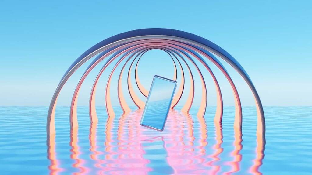 3d graphics, representing the digitizing of faith